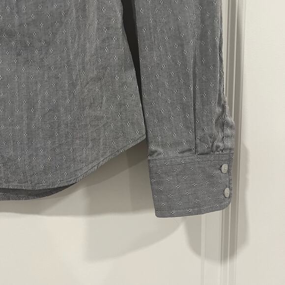 UnTUCKit Men's Grey Long Sleeve Button‎ Down with Small Detail Cotton Size 4 - Picture 2 of 10